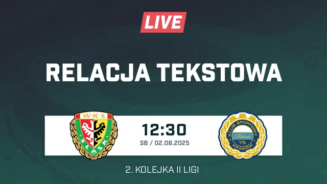LIVE: Śląsk II Wrocław - Hutnik Kraków (NA ŻYWO)