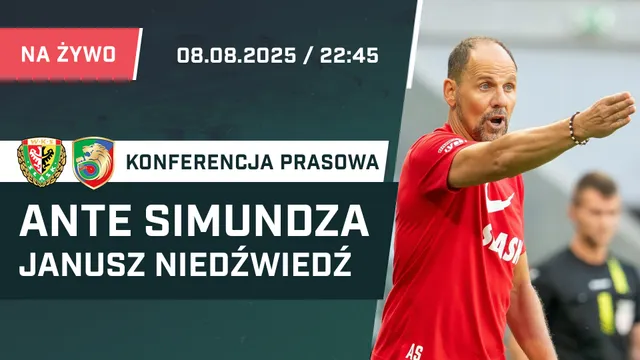 LIVE: Ante Simundza i Janusz Niedźwiedź po meczu Śląsk - Miedź