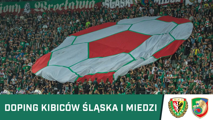 WIDEO: Zgodowy doping kibiców Śląska i Miedzi