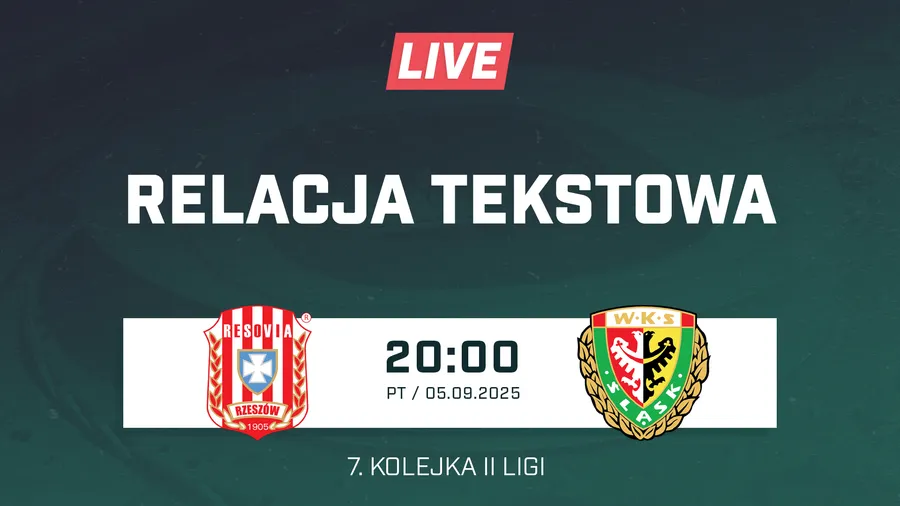 LIVE: Resovia - Śląsk II Wrocław (NA ŻYWO)