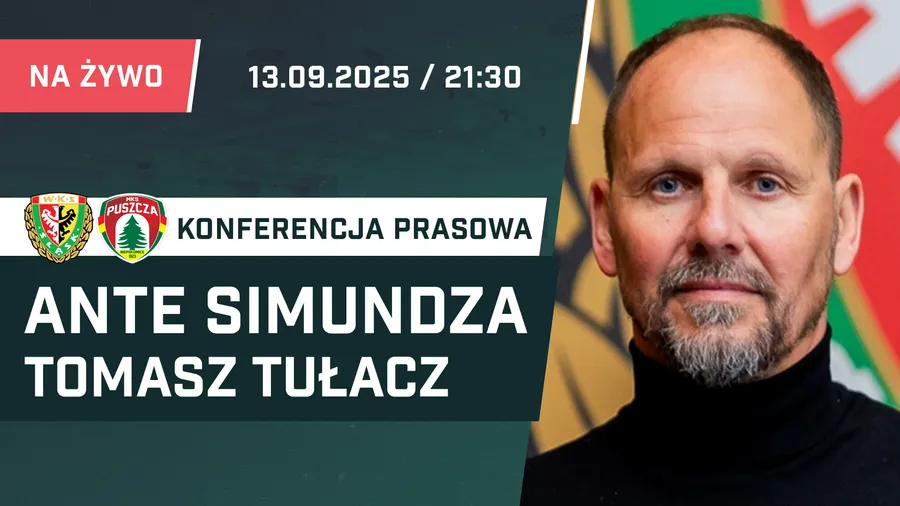 LIVE: Ante Simundza i Tomasz Tułacz po meczu Śląsk - Puszcza