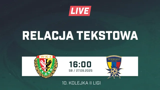 LIVE: Śląsk II Wrocław - Podhale Nowy Targ (NA ŻYWO)