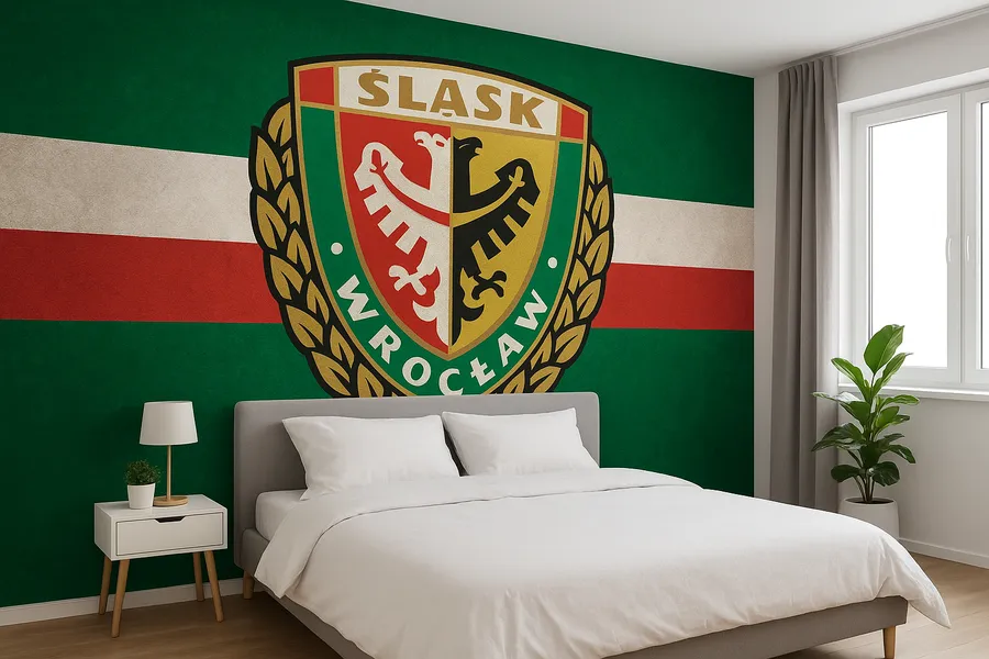 Śląsk Wrocław na ścianie — personalizowane fototapety z motywami drużyny