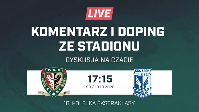 LIVE: Śląsk Wrocław - Lech Poznań (NA ŻYWO)