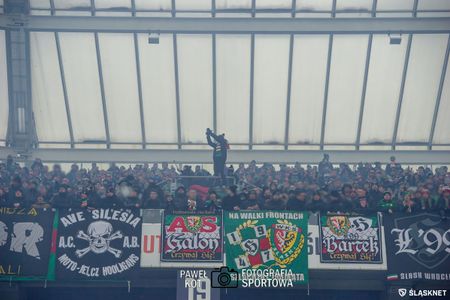 20. kolejka I ligi: Ruch Chrorzów 2:2 Śląsk Wrocław (KIBICE)