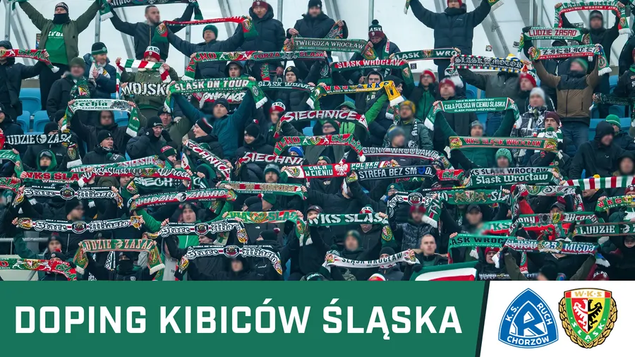 WIDEO: Doping kibiców Śląska w Chorzowie 