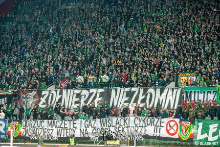 23. kolejka I ligi - Śląsk Wrocław 2:1 Chrobry Głogów (KIBICE)