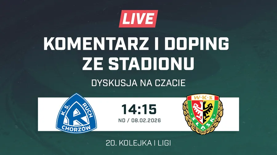 LIVE: Ruch Chorzów - Śląsk Wrocław (NA ŻYWO)