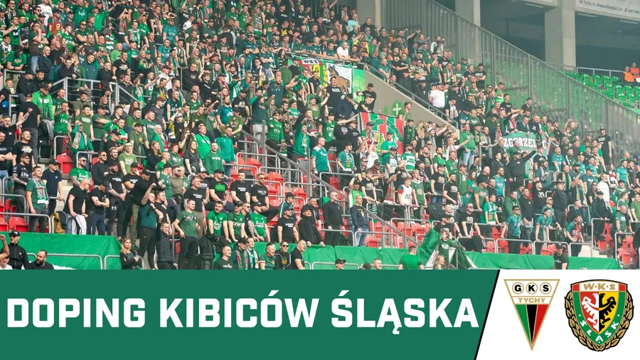 WIDEO: Doping kibiców Śląska w Tychach