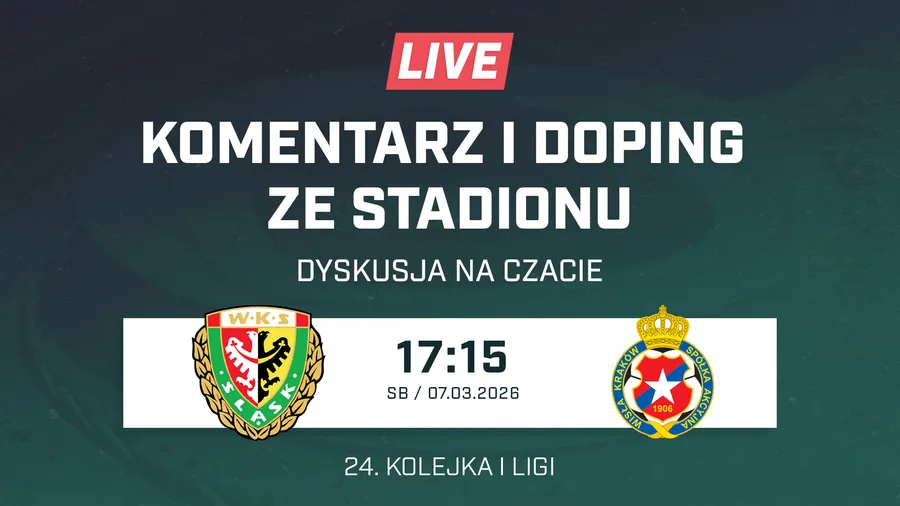 LIVE: Śląsk Wrocław - Wisła Kraków (NA ŻYWO)