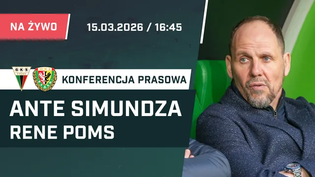 LIVE: Ante Simundza i Rene Poms po meczu GKS Tychy - Śląsk