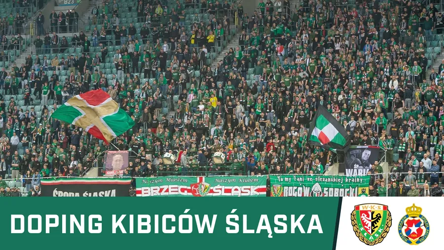 WIDEO: Fanatyczny doping kibiców Śląska Wrocław w meczu z Wisłą