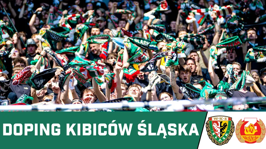 WIDEO: Doping kibiców Śląska w meczu ze Zniczem Pruszków
