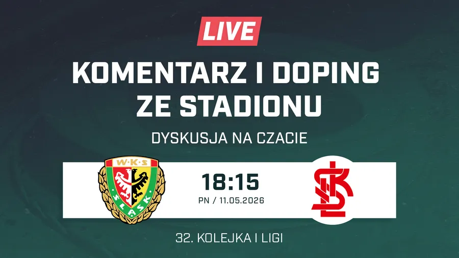 LIVE: Śląsk Wrocław - ŁKS Łódź (NA ŻYWO)