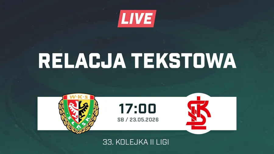 LIVE: Śląsk II Wrocław - ŁKS II Łódź (NA ŻYWO)
