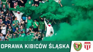 WIDEO: Oprawa kibiców Śląska w meczu z Pogonią Grodzisk