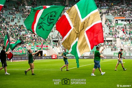 34. kolejka I ligi: Śląsk Wrocław 0:0 Pogoń Grodzisk Mazowiecki (KIBICE)