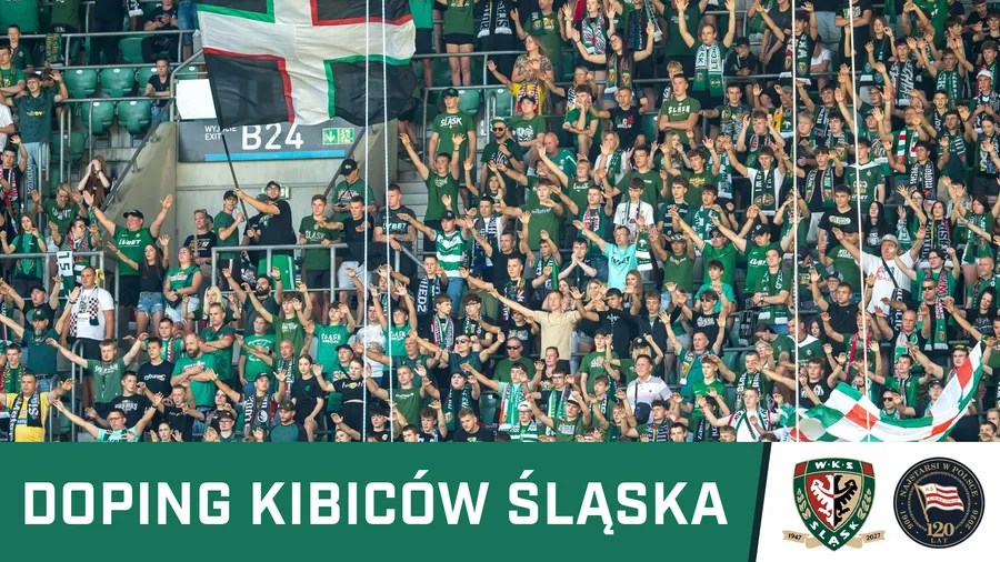 WIDEO: Doping kibiców Śląska w meczu z Cracovią
