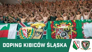 WIDEO: Doping kibiców Śląska w Warszawie