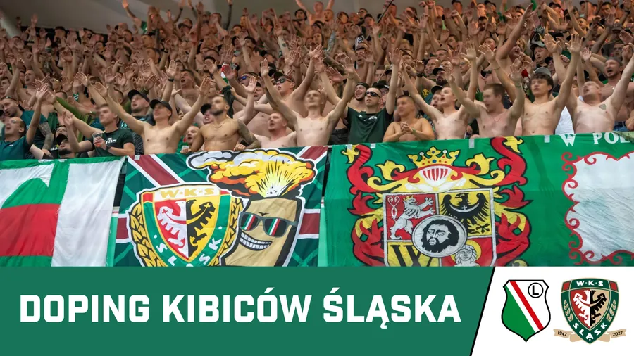 WIDEO: Doping kibiców Śląska w Warszawie