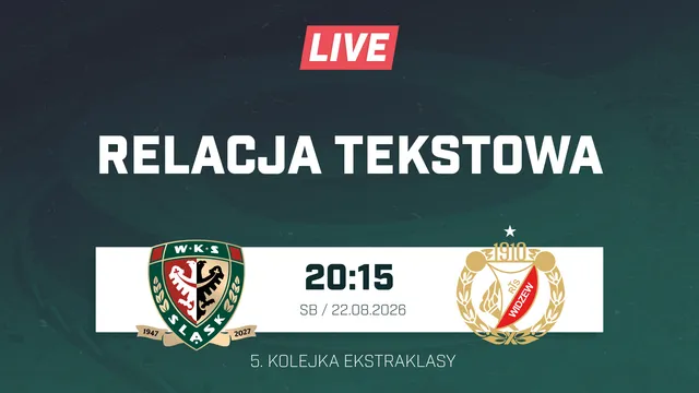LIVE: Śląsk Wrocław - Widzew Łódź (NA ŻYWO)