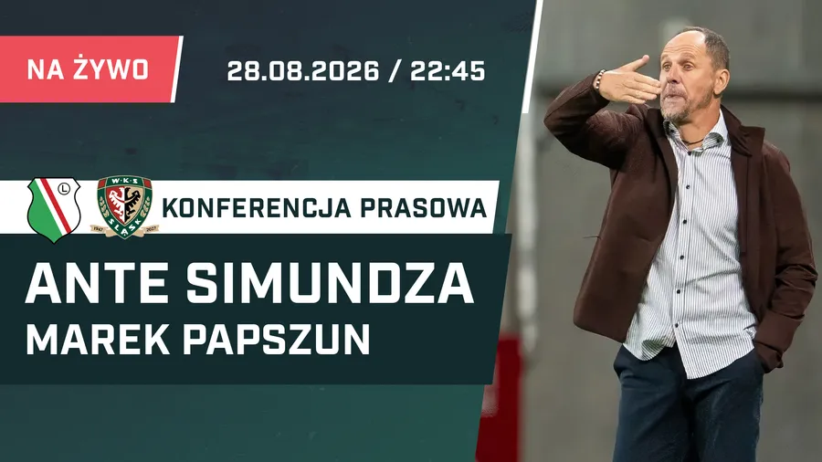 LIVE: Ante Simundza i Marek Papszun po meczu Legia - Śląsk