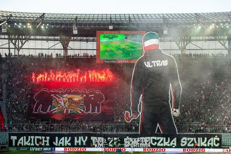 2. kolejka: Śląsk Wrocław 2:1 Raków Częstochowa (KIBICE)