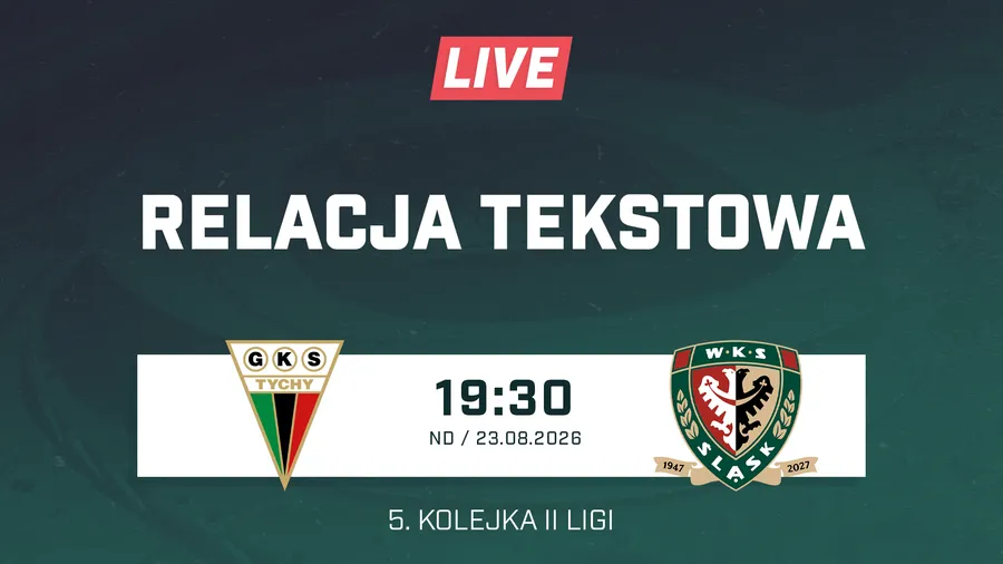 LIVE: GKS Tychy - Śląsk II Wrocław (NA ŻYWO)
