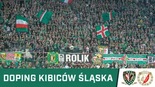 WIDEO: Doping kibiców Śląska w meczu z Widzewem
