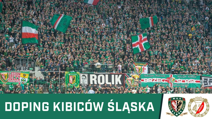 WIDEO: Doping kibiców Śląska w meczu z Widzewem
