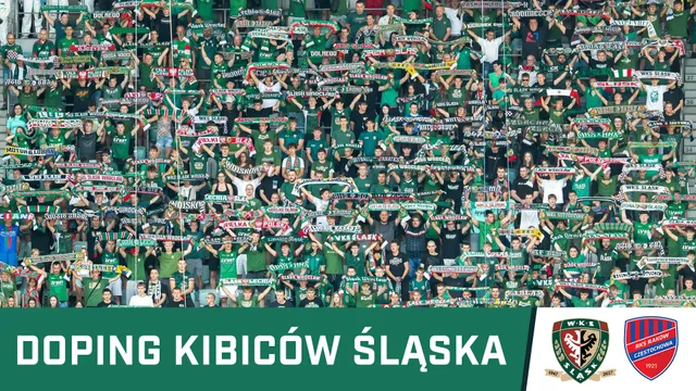 WIDEO: Doping kibiców Śląska w meczu z Rakowem