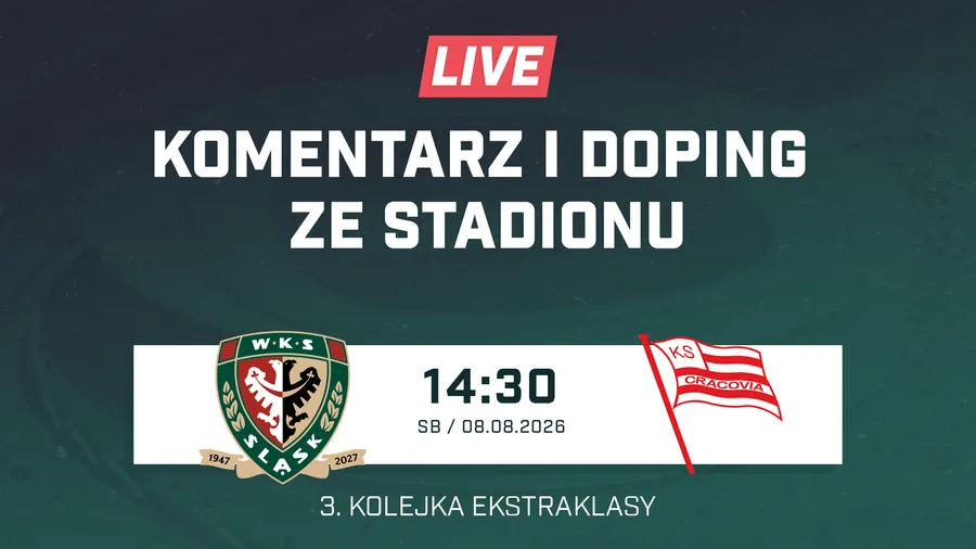 LIVE: Śląsk Wrocław - Cracovia (NA ŻYWO)