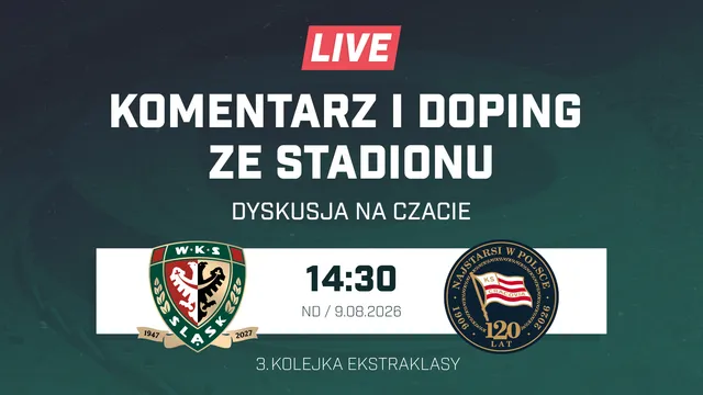 LIVE: Śląsk Wrocław - Cracovia (NA ŻYWO)