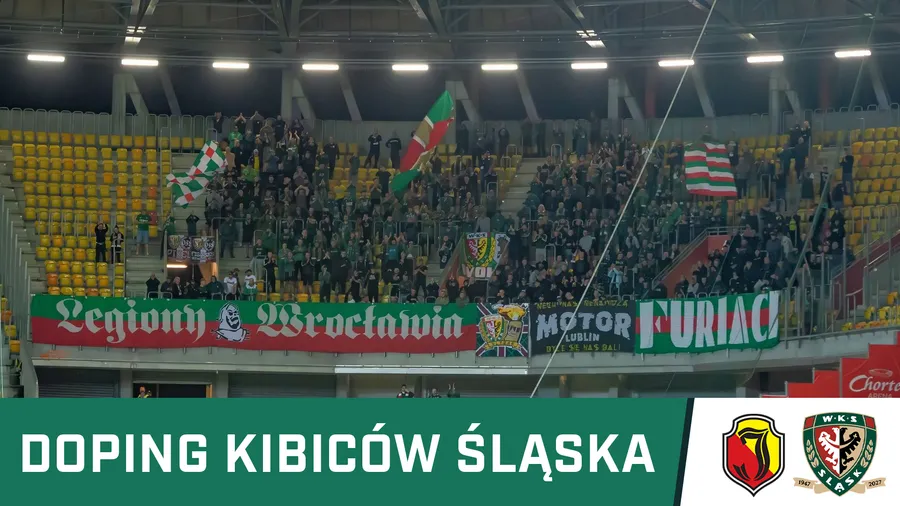 WIDEO: Doping kibiców Śląska w Białymstoku