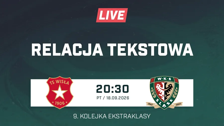 LIVE: Wisła Kraków - Śląsk Wrocław (NA ŻYWO)