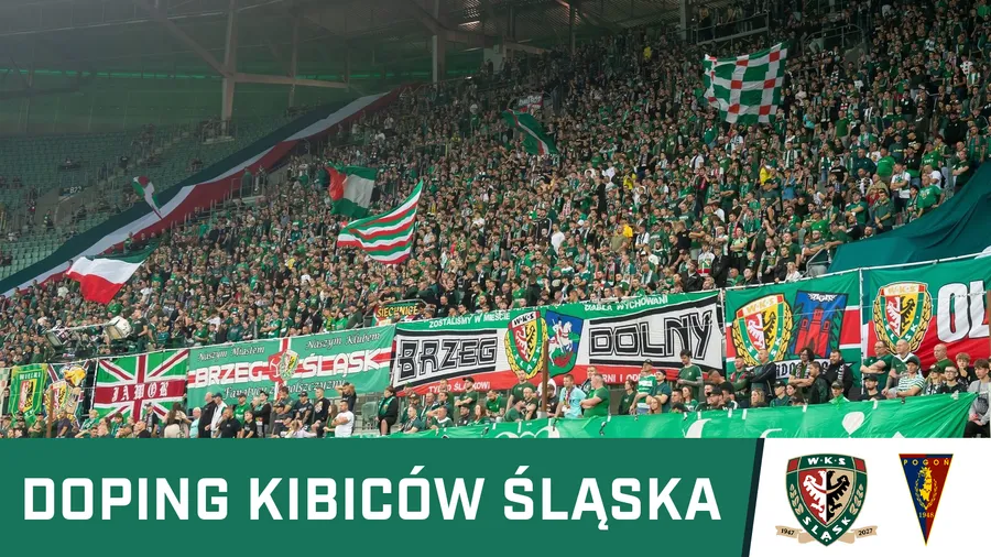 WIDEO: Doping kibiców Śląska w meczu z Pogonią